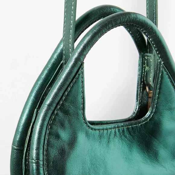By Anthro Mini Circle Crossbody Bag in Green NWT - Picture 3 of 7